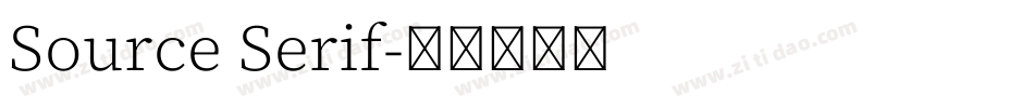 Source Serif字体转换